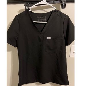 Black FIG scrub top. Size Small.